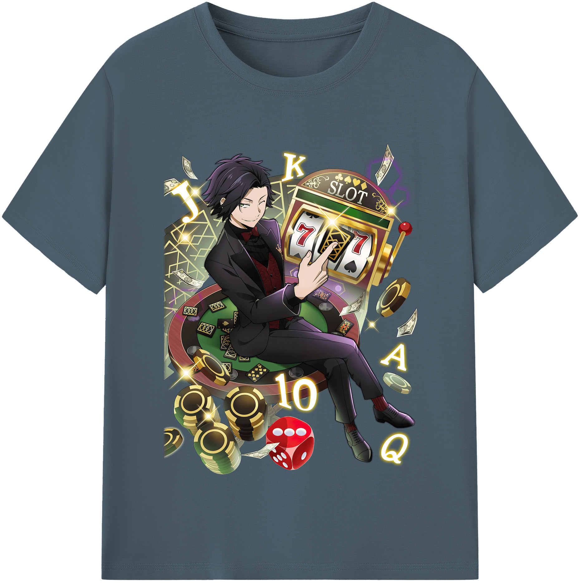 （画像用） 文豪ストレイドッグス Bungo Stray Dogs 綿100％半袖Tシャツ（フロントプリント）